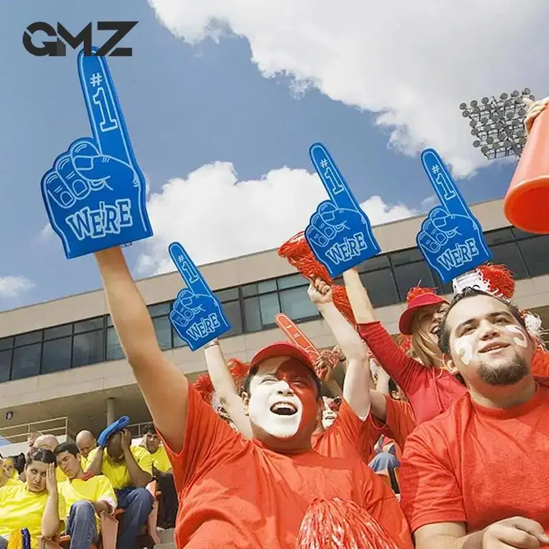 1pc Finger Foams Sports Cheerleading Party Hand Props Noise Makers Props Giant Hands Sports Favors Cheering Palm Party