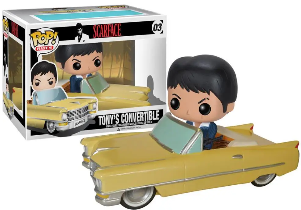 thumbnail image 4 of Figura de acción de vinilo Funko pop Scar Face Rides Tony's Convertible 03# Colección de modelos de juguetes para niños, 4 of 4
