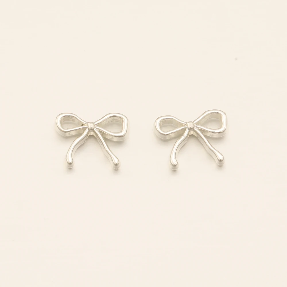 Cordial Design 100Pcs 12*16MM Jewelry Accessories/Hand Made/DIY/Cute Bracelets Making/Jewelry Findings & Components/Bow Charms - cordial