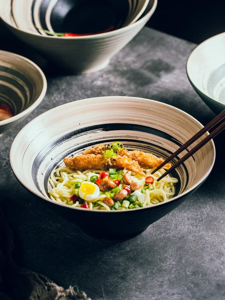 Ciotola giapponese Ramen ciotola per uso domestico di grandi