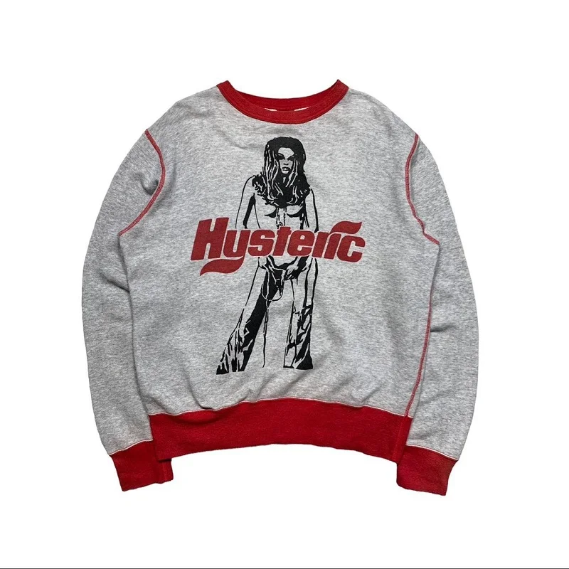 

Европейский и американский стиль y2k куртка мужская и женская Свободная модель, жаккардовый свитер в стиле хип-хоп с аниме, теплый свитер