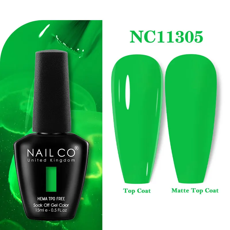 Premium Gel Nail Polish 15ml - HEMA Free Base & No Wipe Top Coat for Long-Lasting Manicure