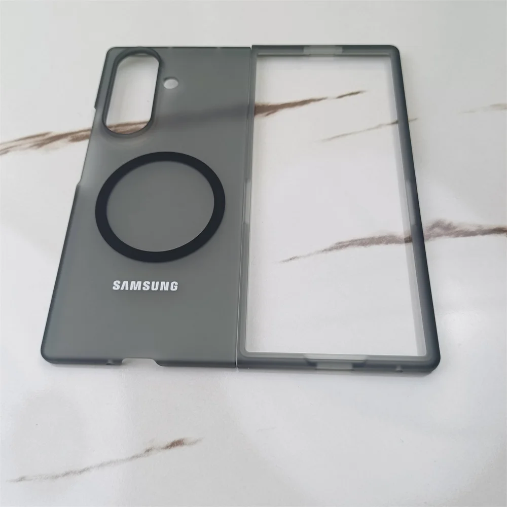 Ice Mist Transparent Magnetic Shockproof Phone Case - Hard Matte Back Cover