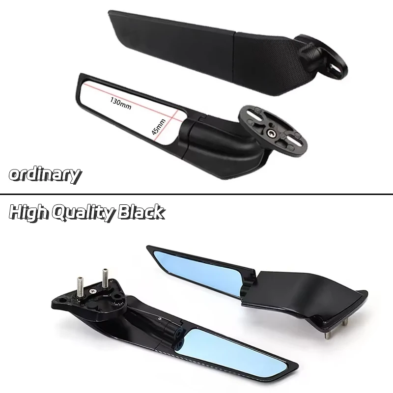 YAMAHA YZF-R1 YZF-R6 YZF-R7 2015-2024 오토바이 백미러 YZF R1 R6 R7 2024 2023 용 조정 가능한 윙 미러 액세서리