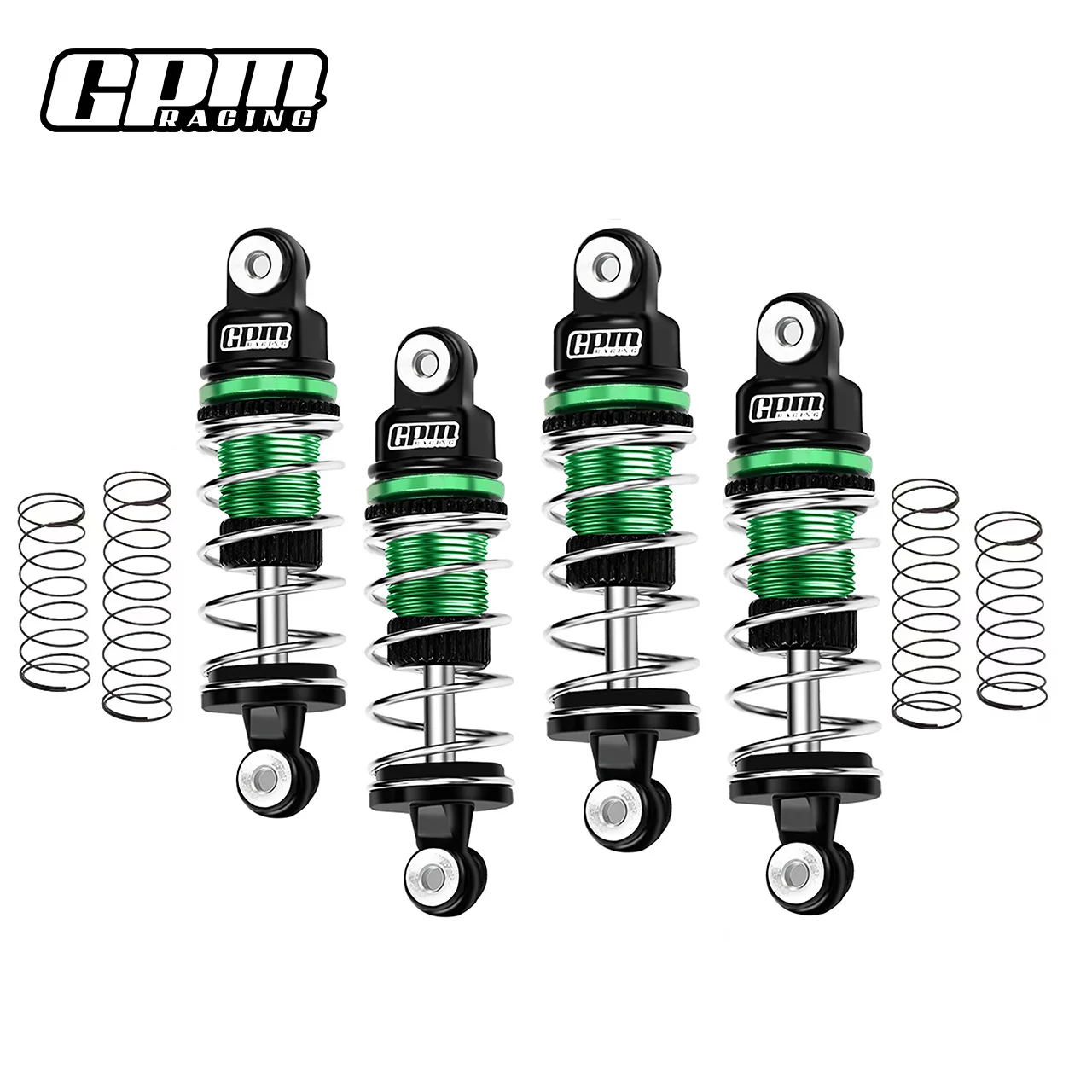 High-Performance Alloy 6061 Front & Rear Shock Set for 1/24 Scale Models