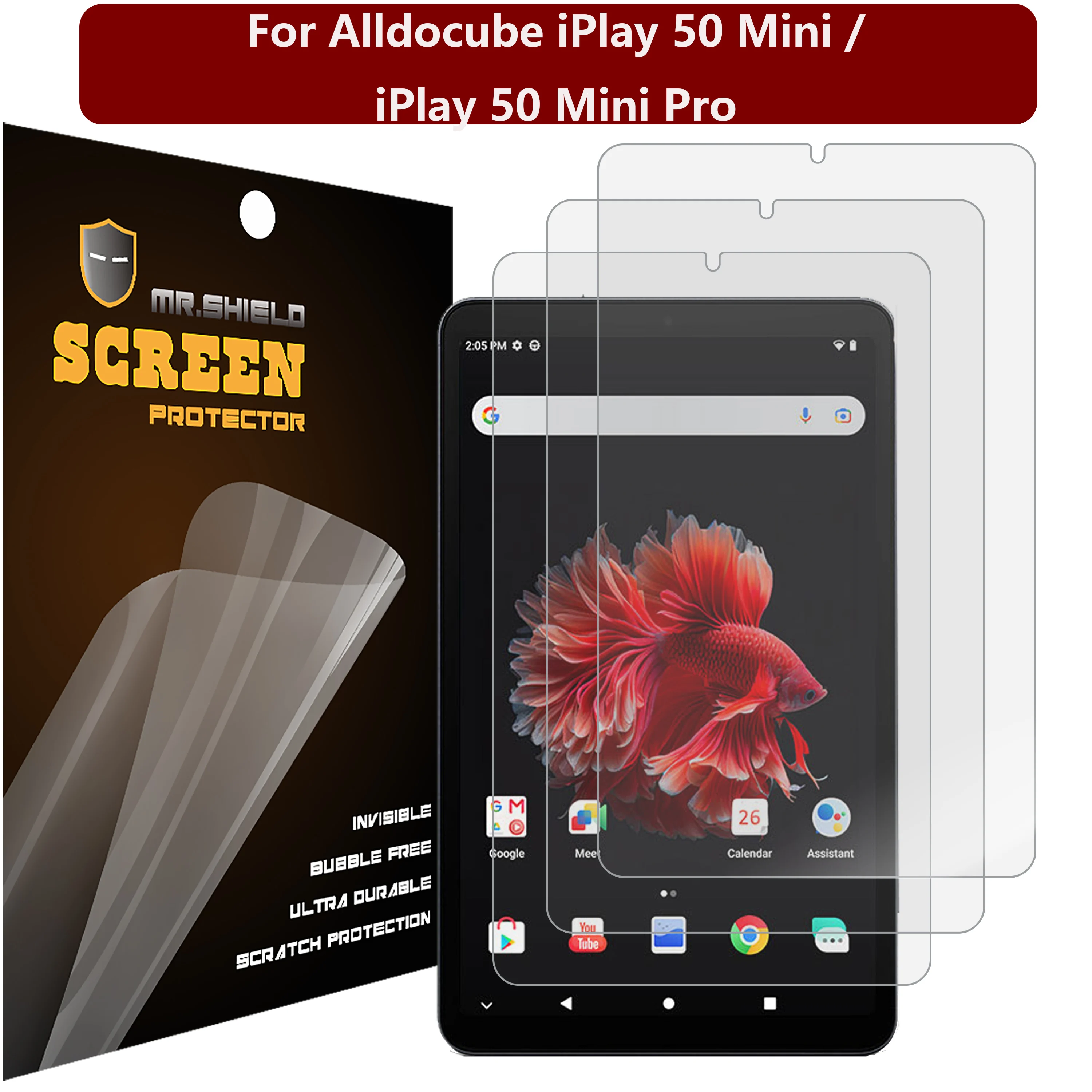 Tela para Alldocube Iplay 50 Mini Pro Anti-brilho Matte Pet Pacotes Mr.shield-protetor de
