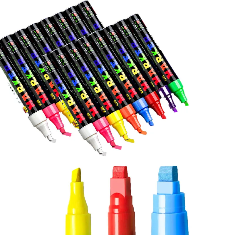 Water Based Fluorescent Markers Erasable Pens for Whiteboard