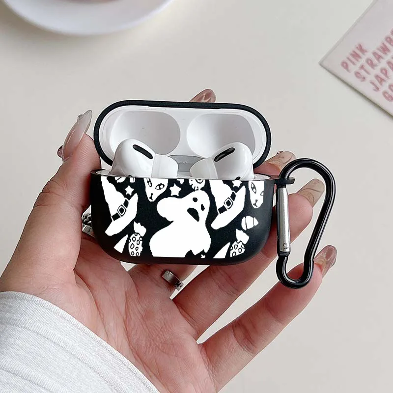 Halloween AirPods Case for Teens with Sticker Graphic Design