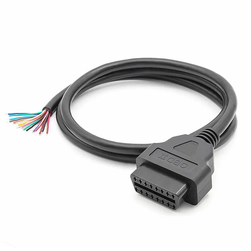 

Obd2 Female 16-pin Car Diagnostic Extension Cable 100cm Automobile Fault Diagnosis Interface Plug Connector