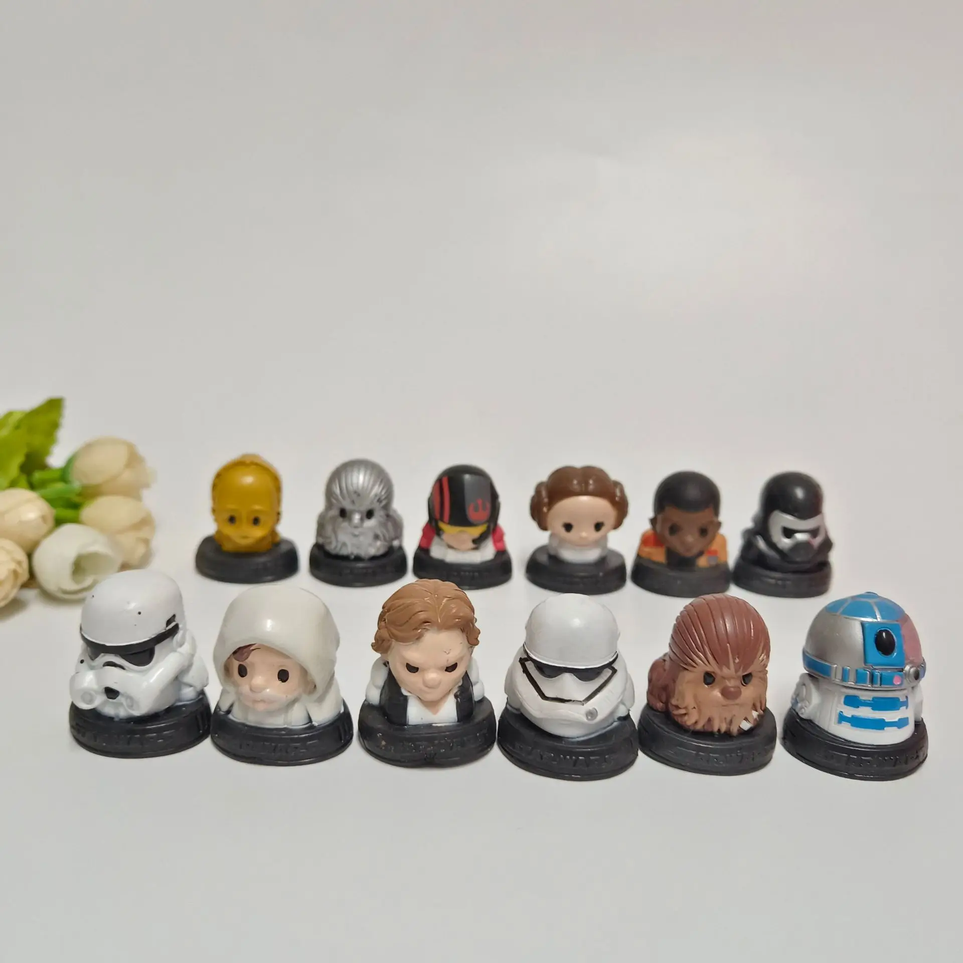 10pcs Star Wars The Force Awakens Yoda Master BB8 Robot Clone Troopers Action Figure Mini Model Toys Kids Gift |