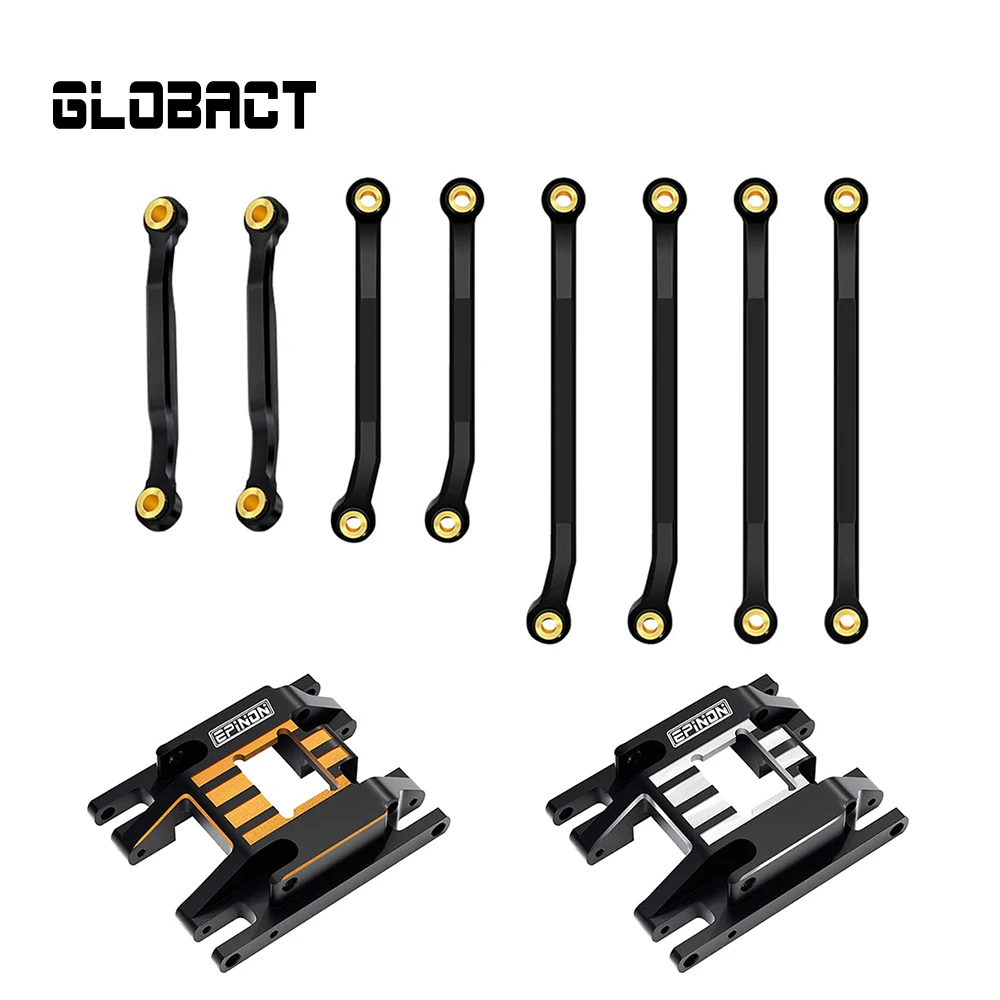 Globact 알루미늄 높은 클리어런스 섀시 링크 서스펜션 링크, 1/18 TRX4M RC 크롤러 자동차 업그레이드 부품