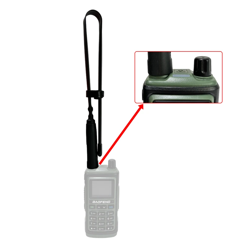Walkie Talkie Foldable CS Tactical Antenna SMA-Female 108CM Long Range For BAOFENG UV5R 888S UV-82 10R UV16 Pro UV25 5RH K5 PLUS walkie talkie