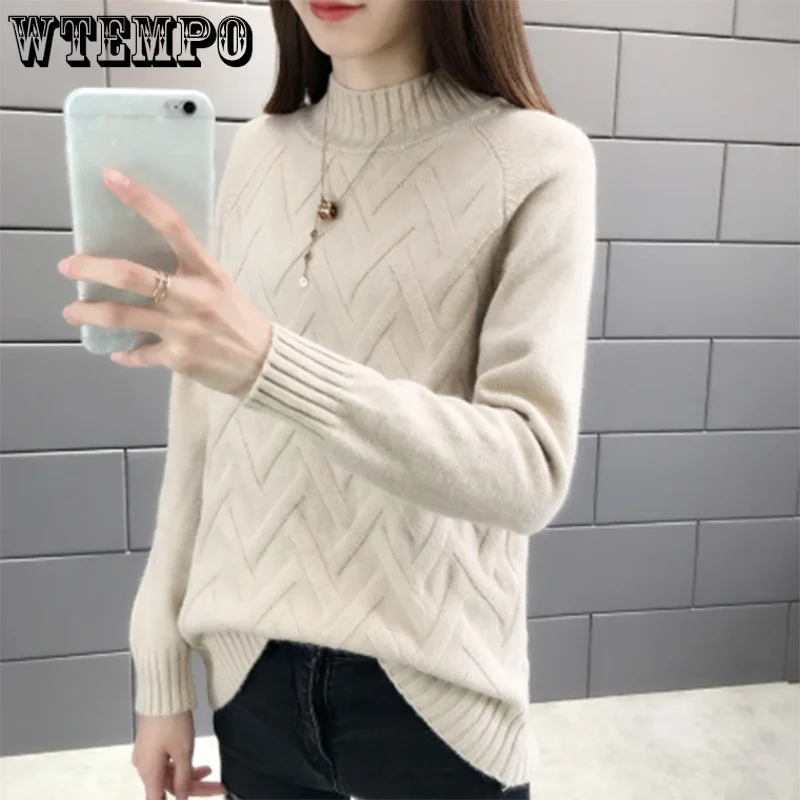Pull Femme Col V Côtelé - Manches Longues, Coupe Ajustée, Doux, Pour Automne/hiver, Basique Versatile