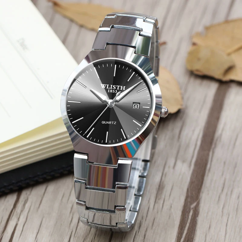 2024 Men Watch Top Brand Luxury Waterproof Luminous Stainless Steel Watches Sport Quartz Clock Mens Date Business Wristwatch 2