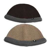 Модная уличная утолщенная шапка Skullies, теплые шапки, защита ушей, холодная шапка, пуловер, шапка в стиле хип-хоп, теплая шерстяная вязаная шапка — изображение 3