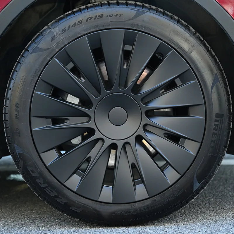Wheel Hub Caps 4PCS 19 Inch Performance Automobile Replacement Full Rim Cover Accessories For Tesla Model Y