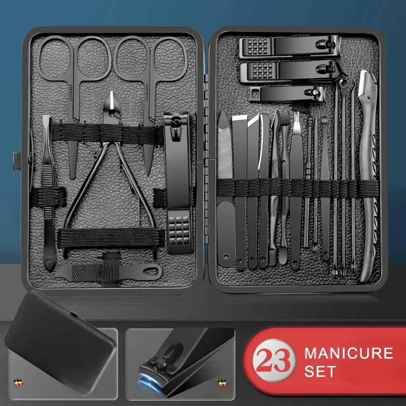 Manicure Stainless Steel Nail Clipper Cutter Trimmer Earpick Grooming Kit Pedicure Scissor Tweezer Nail Tools Set 7/10/16/18/23 nail scissors set nail clipper set nail care kit manicure pedicure kit manicure nail clipper set manicure sets manicure set nail clippers kit nail clipper nail clippers