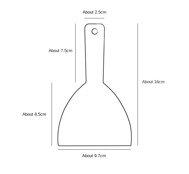 Description Picture 2 of itemCake Knife Plastic Scraper Butter Dough Cutter DIY Baking Kitchen Tools Soft-scratch Boards Chocolate Shovel Tri-angle