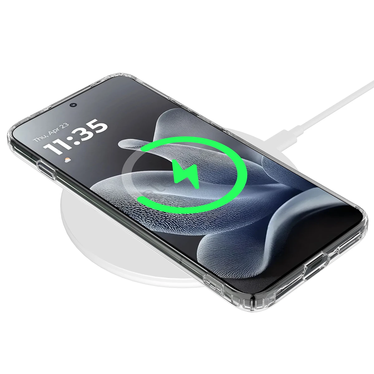 Premium Magnetic Acrylic Transparent Case - All-Wrap PC Hard Cover