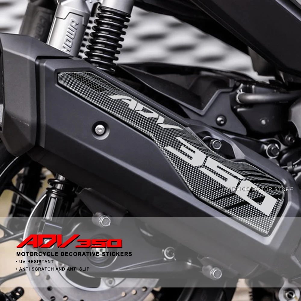Per Honda Adv 350 Adv350 2022 2023 Moto 3D Adesivo Epossidico Decalcomania Tubo Di Scarico Adesivo Antiscivolo Decorare Adesivo