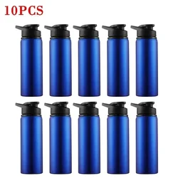Sleek and Durable Leakproof Metal Water Bottle - Perfect for Outdoor Adventures and Holiday Gifts (Blue 10pcs)