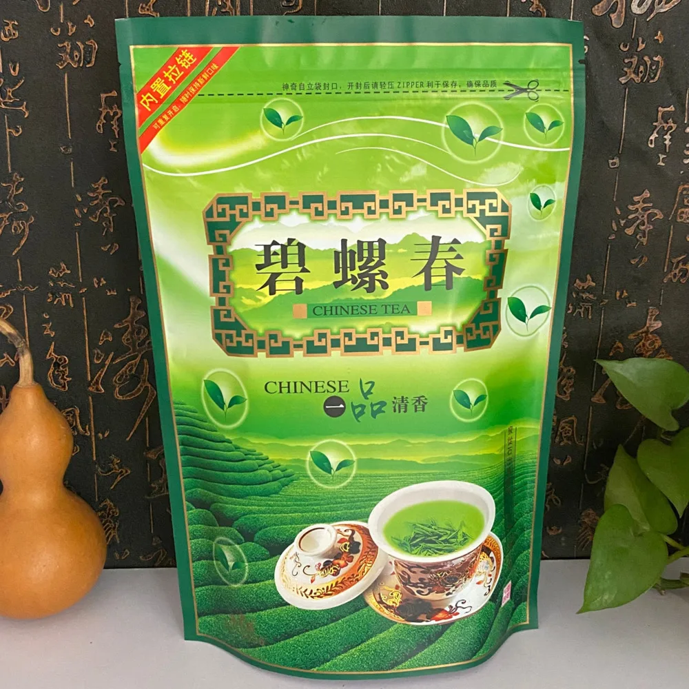 Biluochun Sachets de Th Vert Chinois AAA Fermeture clair Sachet d 