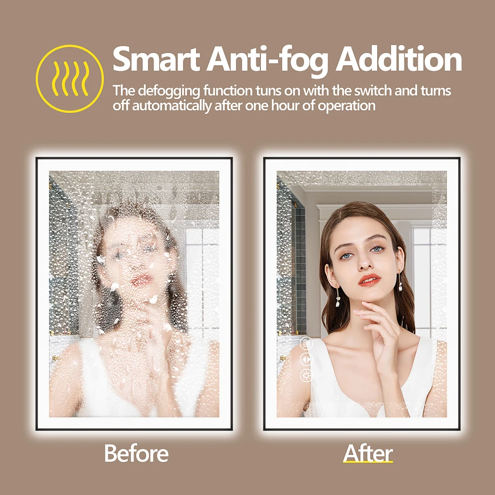 Smart Anti-Fog LED Bath Mirror 5