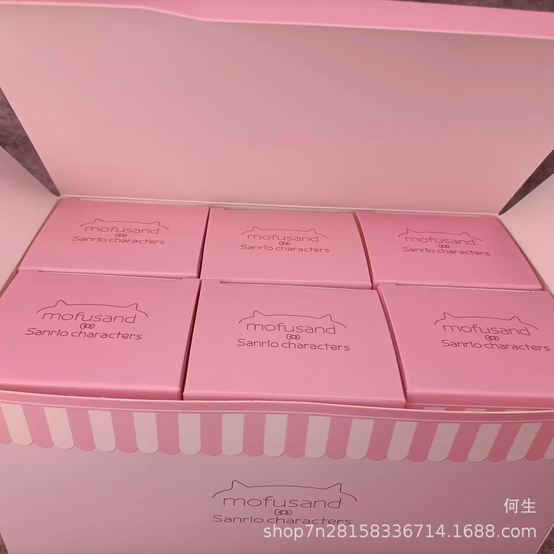 Kawaii 귀여운 Mofusands cos Sanrio 사랑스러운 캐릭터 헬로 키티 마이 멜로디 미스터리 블라인드 박스 선물 장난감 모델 애니메이션 피규어 수집