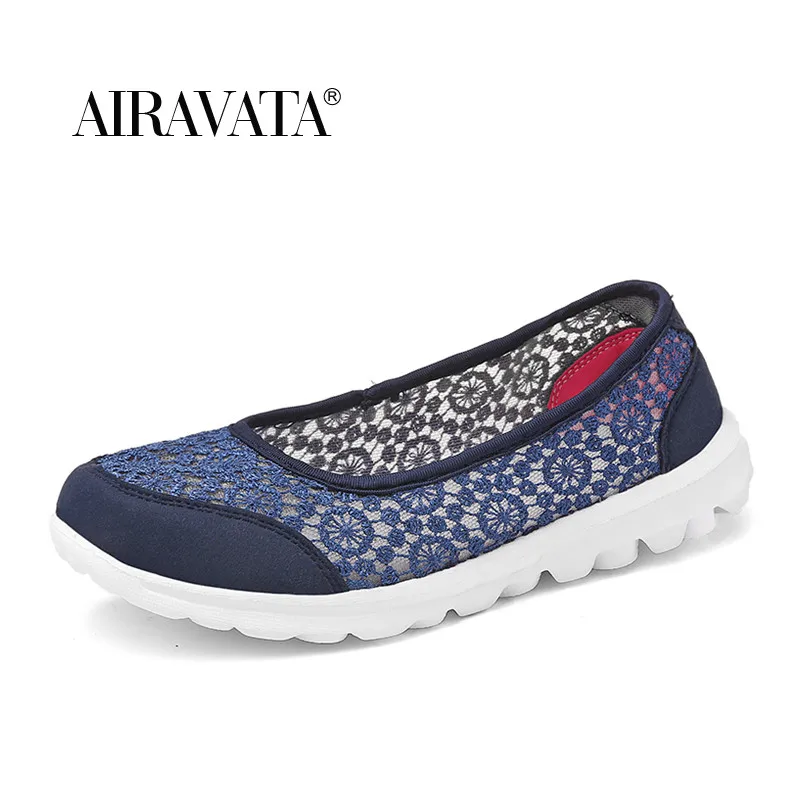 

Women's Summer Slip-on Walking Shoes Breathable Mesh Fitness Comfortable Loafers