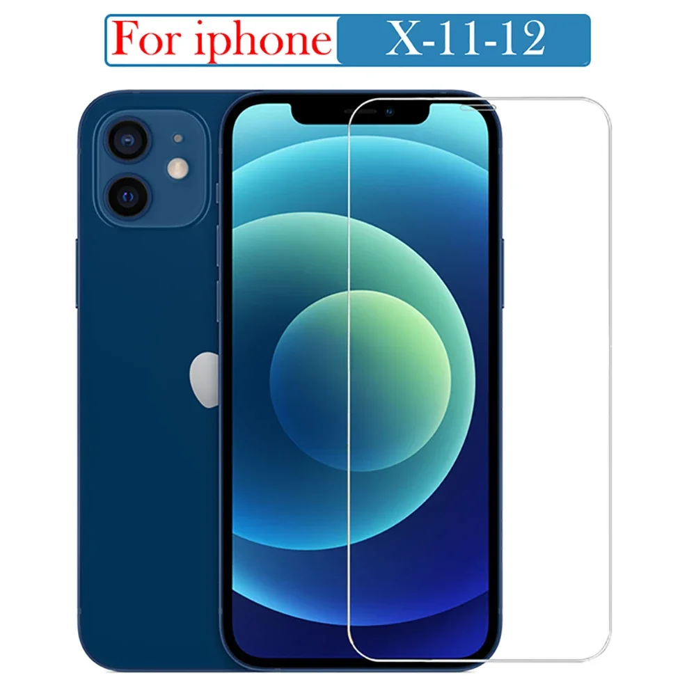 Protettivo Temperato Per Iphone 11 Pro X Xr Xs Glass Iphone12Pro Se Screen Protector Iphone12 11Pro Max 12 Mini Case
