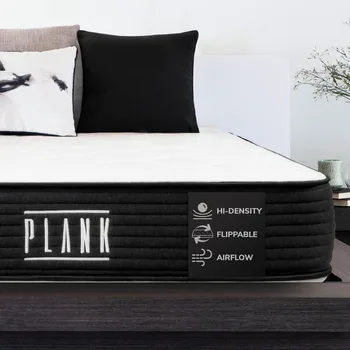 Plank Twin Mattress | Two-sided TitanFlex Firm/Ultra Firm Technology | Breathable Materials | 10 Year Warranty