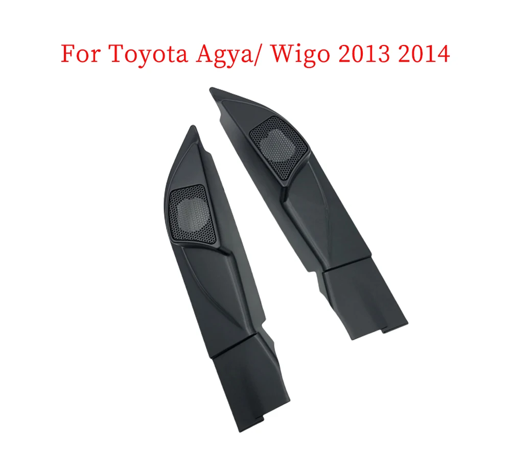 Car Tweeter Refitting Audio Door Angle Gum Speaker Cover Boxes Mounts 2PCS for Toyota Agya/ Wigo 2013 2014
