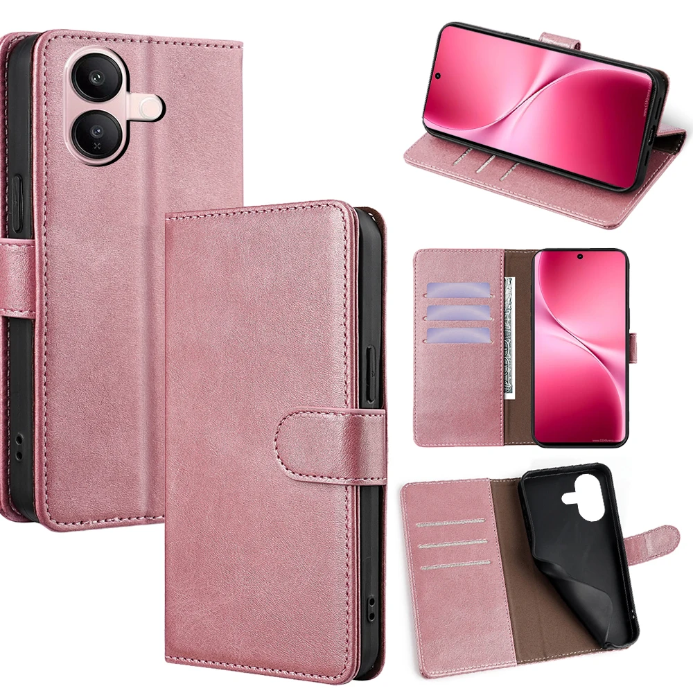 Sleek Business RFID Wallet Phone Case with Magnetic Buckle and Card Slots Holster