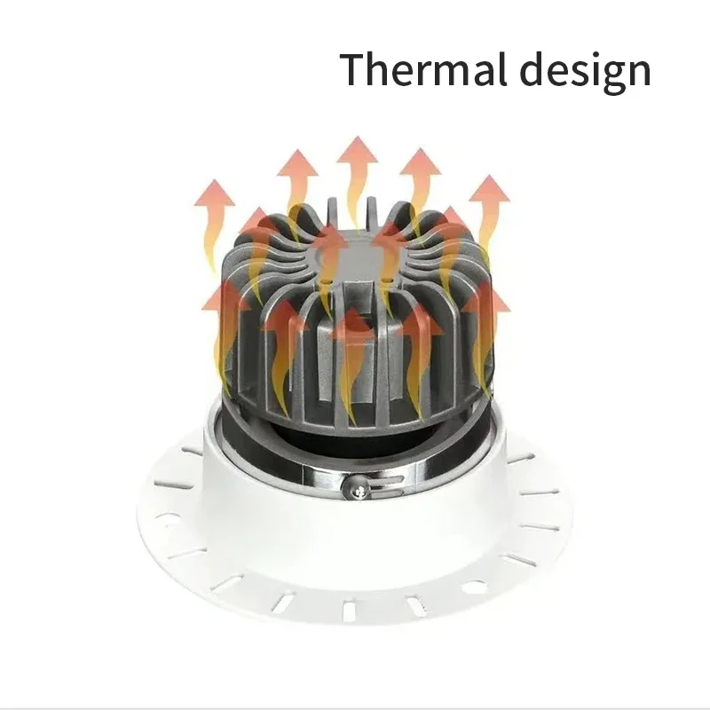 LED Downlight 12W AC220V 220v Recessed Spotlight Borderless Ceiling Downlight Aluminum Lighting Bedroom Kitchen Indoor Down Lamp