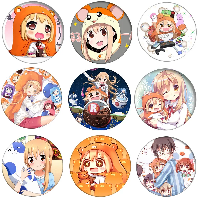

Himouto! Umaru-chan Cosplay Badge Anime Accessories Doma Umaru Brooch Pin Backpack Decoration Cartoon Gift