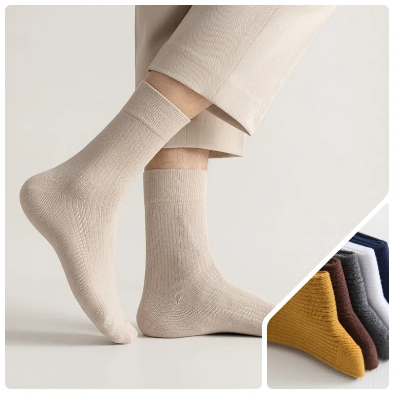 Men's Pure Cotton Socks Spring Fashion Casual Socks High Quality