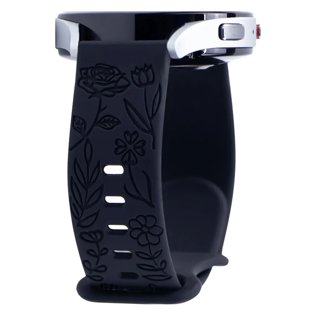 Floral Engraved Silicone Strap - Prints Design Wristband