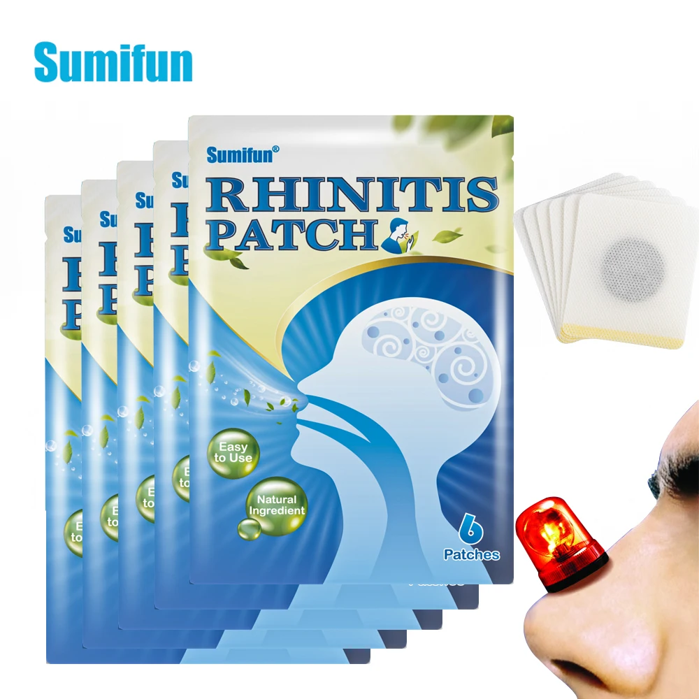 

6-30pcs Sumifun Rhinitis Patch Cough Chronic Pharyngitis Treatment Plaster Cold Stuffy Nose Itchy Throat Soothing Stickers