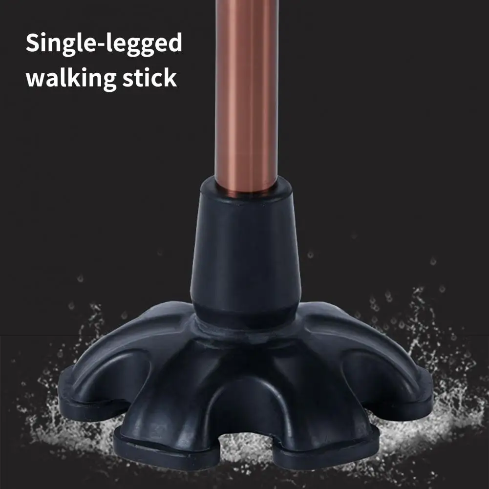 Crutch Pad Excellent Four Base Support Crutches Rubber Feet Greater Stability Crutches Rubber Feet for Traveling 5