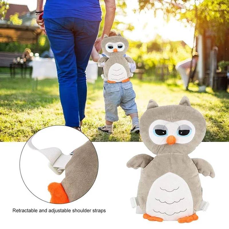 NEW-Baby Protection Cartoon Adjustable Back Shoulder Protection Pad To Prevent Injury