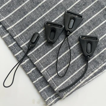 Accessori Catena per telefono in plastica Ciondolo nero Cordino piccolo rimovibile Corda per cavo cellulare semplice Corda per cellulare Accessorio premium