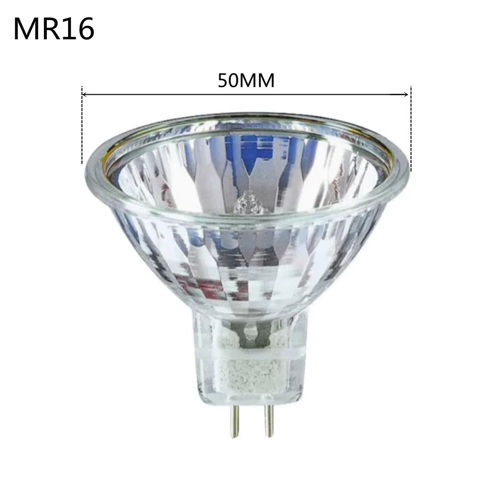 MR16 Halogen Light Bulbs 5W 10W 20W 35W 50W 12V Low Voltage GU5.3 50mm  Spotlight