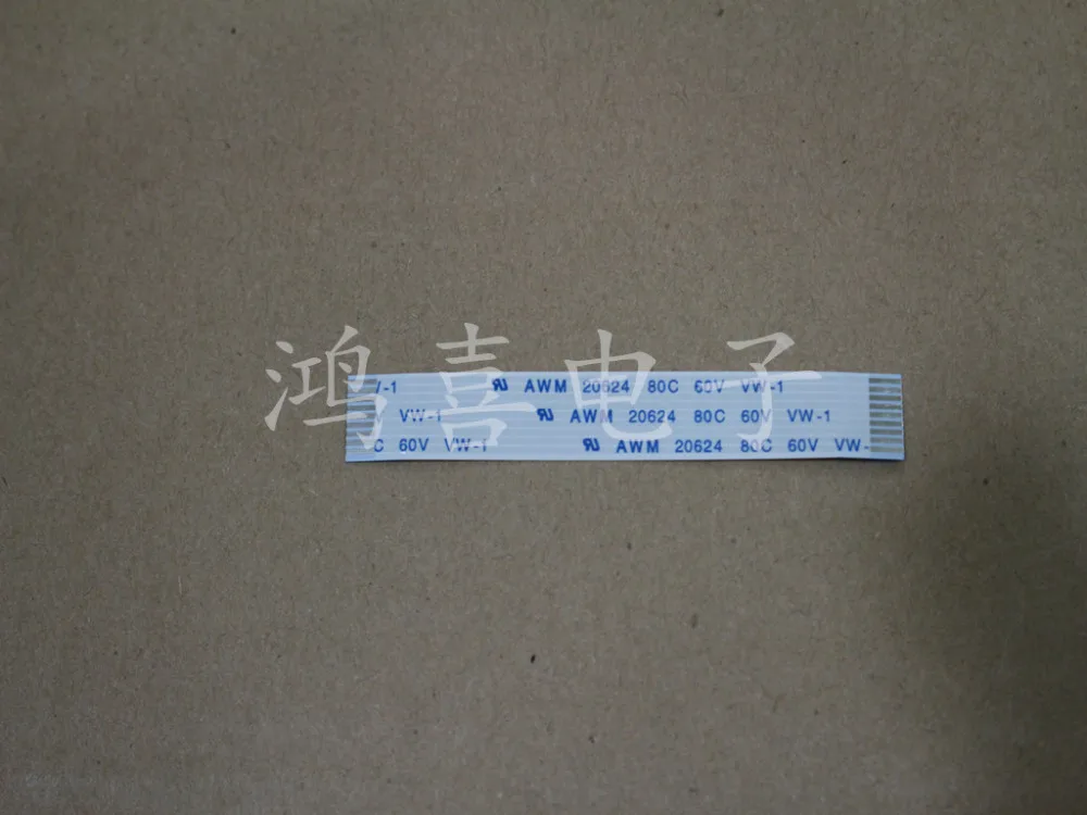 FFC FPC flexible Cable 1.0mm pitch 9 pin length 40mm 50mm 80mm 100mm 120mm 150mm 160mm Forward Width 10mm AWM 20624 
