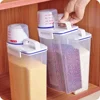Sealed Rice Bucket with Measuring Cup Moisture and Insect Proof Rice Box Food Grade Dry Goods Kitchen Organiser Storage Jar 2
