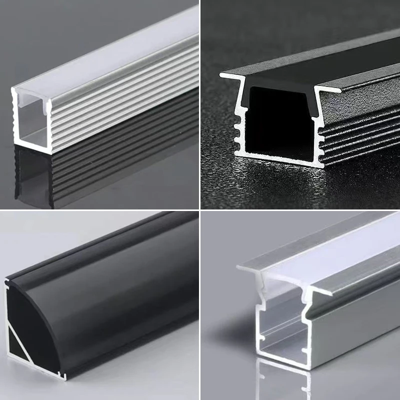 

2m V/U/YW Recessed LED Aluminum Profile Wall Mount Built-in Led Profile In Plaster Drywall Channel Ceiling Linear Light