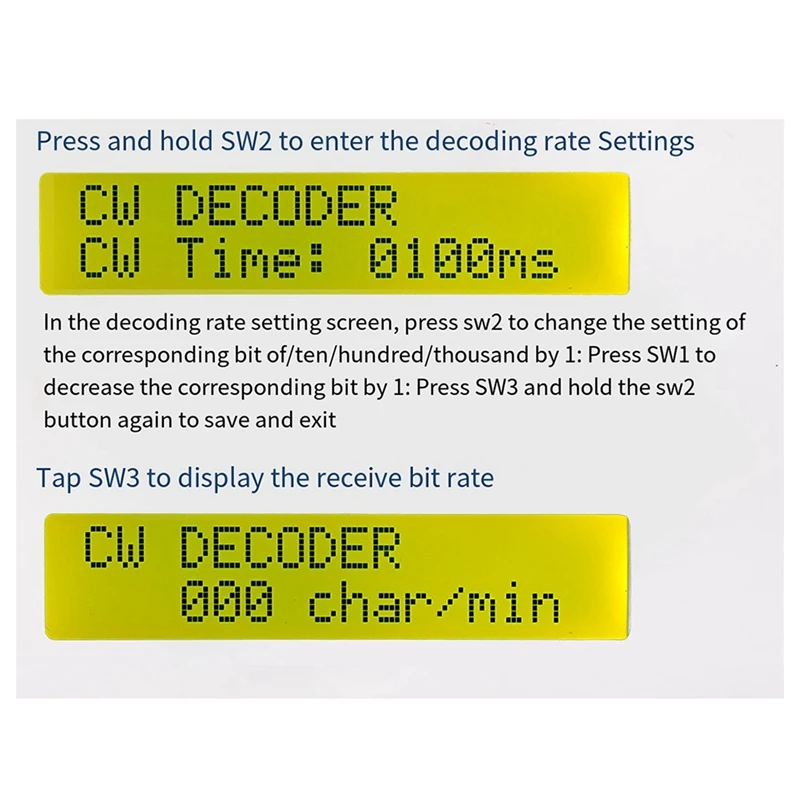 Upgraded HU-069B CW Morse Code Decoder Trainer Parts Electronic DIY Circuit Board Welding Practice Kit 4