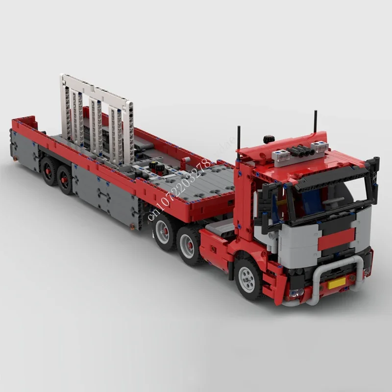 

1641PCS MOC City Transportation Truck with Inloader Trailer Model Building Blocks Bricks DIY Creative Assembly Puzzle Toys Gifts