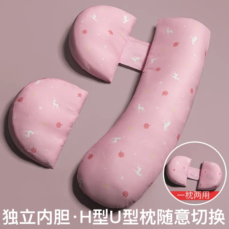 Big Soft Pregnancy Pillow U Type H Nursing Lumbar Pillow Multi Function Side Protect Cushion for Pregnant Women
