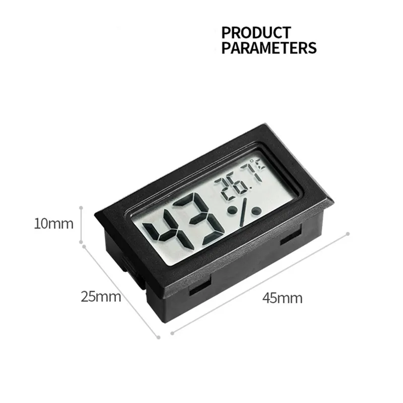 Cigar Tobacco Humidity Hygrometer Gauge Mini Digital LCD Indoor Cigar Accessories are For Humidors Cigar Box 4