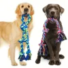 2Pcs Heavy-Duty Rope Knot Dog Toys for Large Breeds – Dental Health Chew & Interactive Tug of War Play 60cm 48cm 1